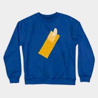 Banana in a Sleeping Bag Crewneck Sweatshirt